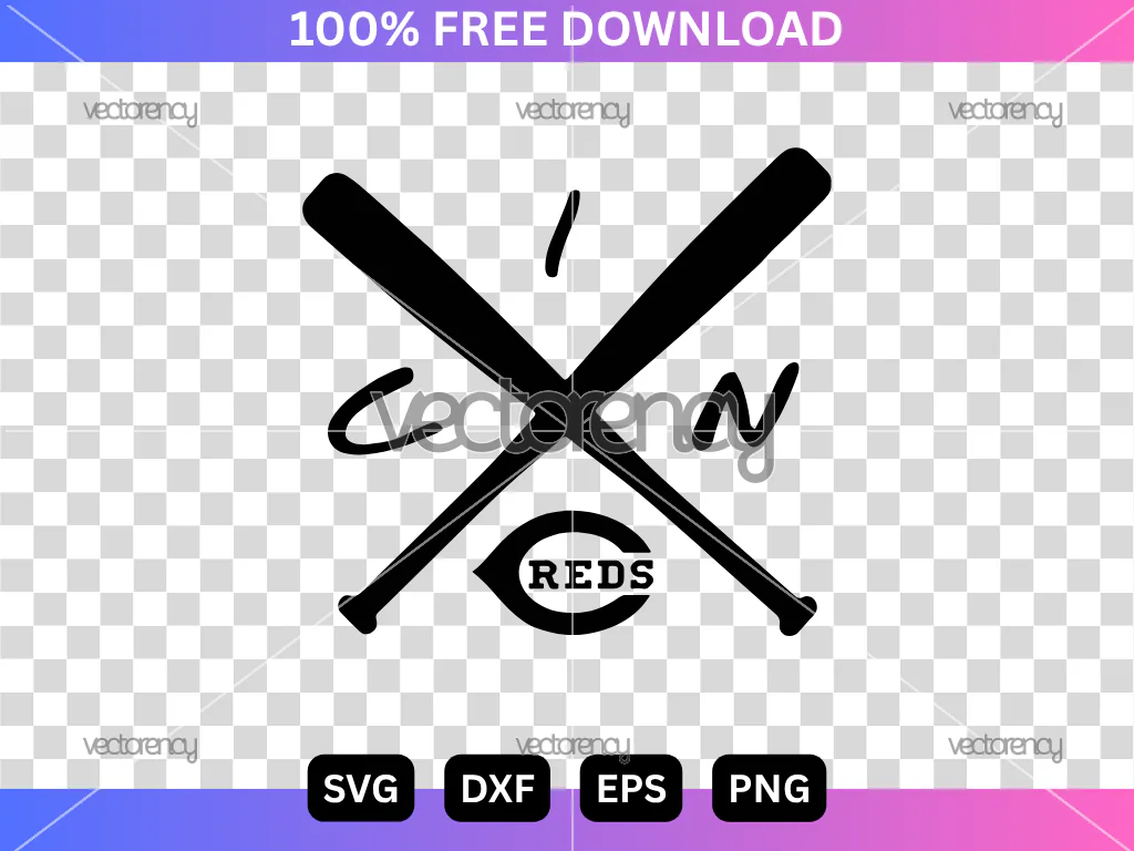 Cincinnati Reds Crossed SVG Free