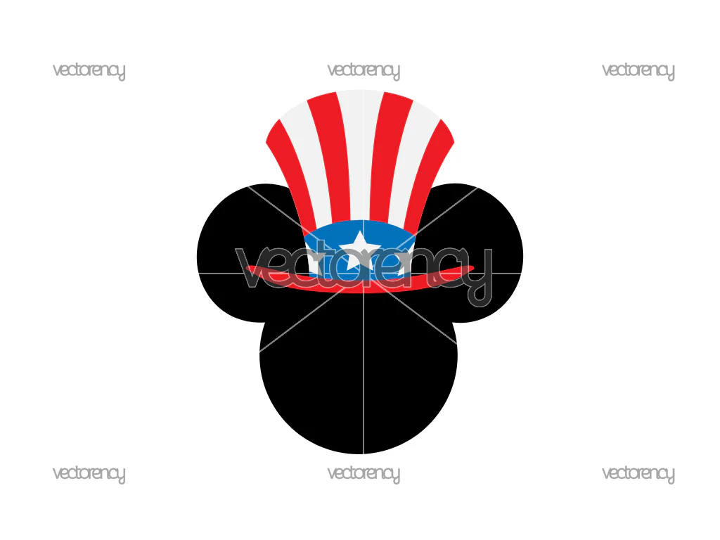 Mickey Mouse 4th of July SVG Free