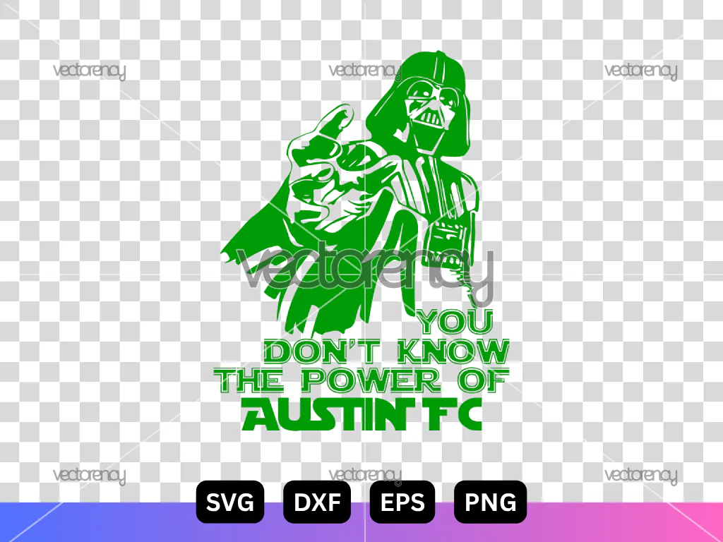 Darth Vader Austin FC SVG, Star Wars Soccer Cut File, Austin FC Vector Design