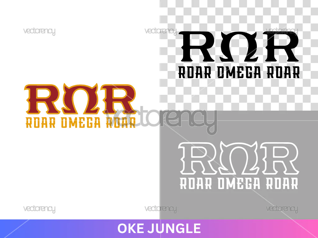 ROR Omega Roar Vector Multicolor PNG SVG