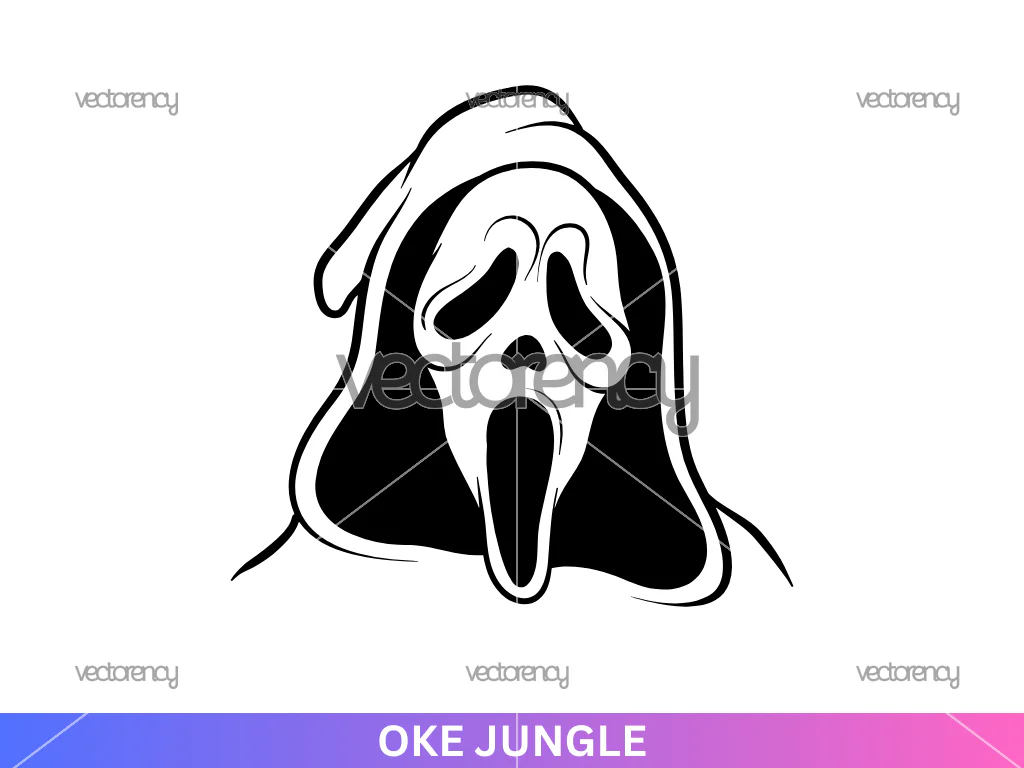 Ghost Face SVG Vector Image