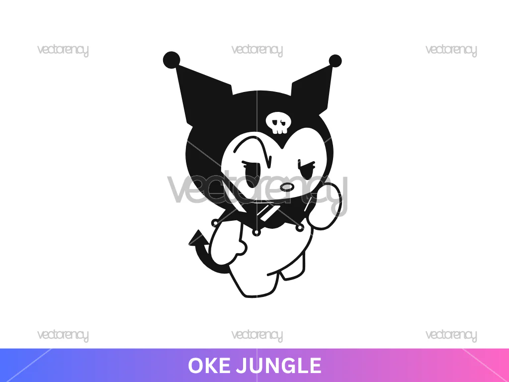 Kuromi Y2K Glossy Aesthetic Cut File