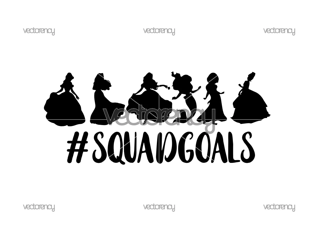 Snack Goals Princess SVG
