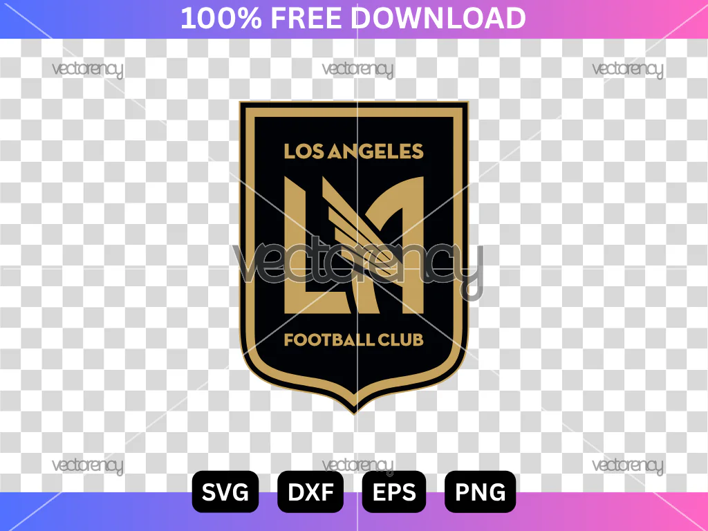Los Angeles FC SVG Free, Logo, MLS Soccer Cut File, LAFC Vector Design, Digital Download
