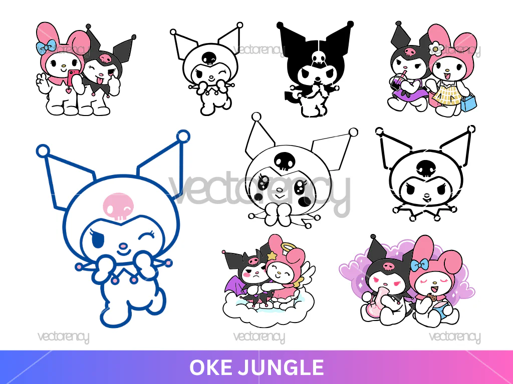 Kuromi SVG Vector Bundle