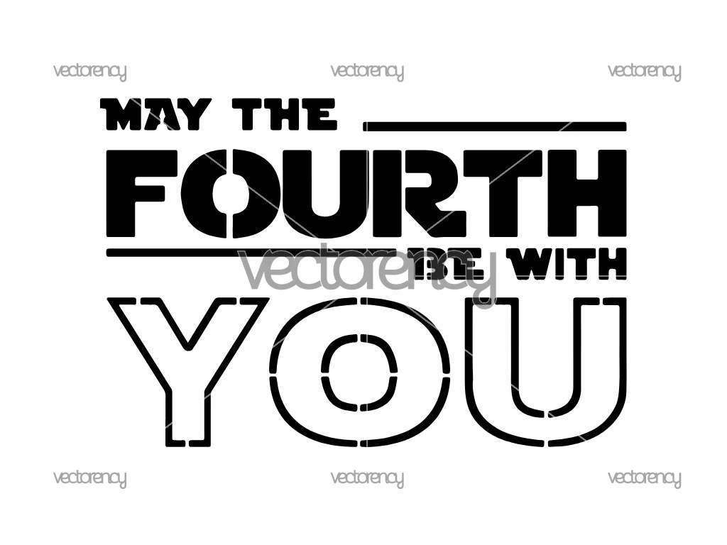 May the 4th SVG, Star Wars Cut File, Star Wars Day Vector, May the Fourth Be With You