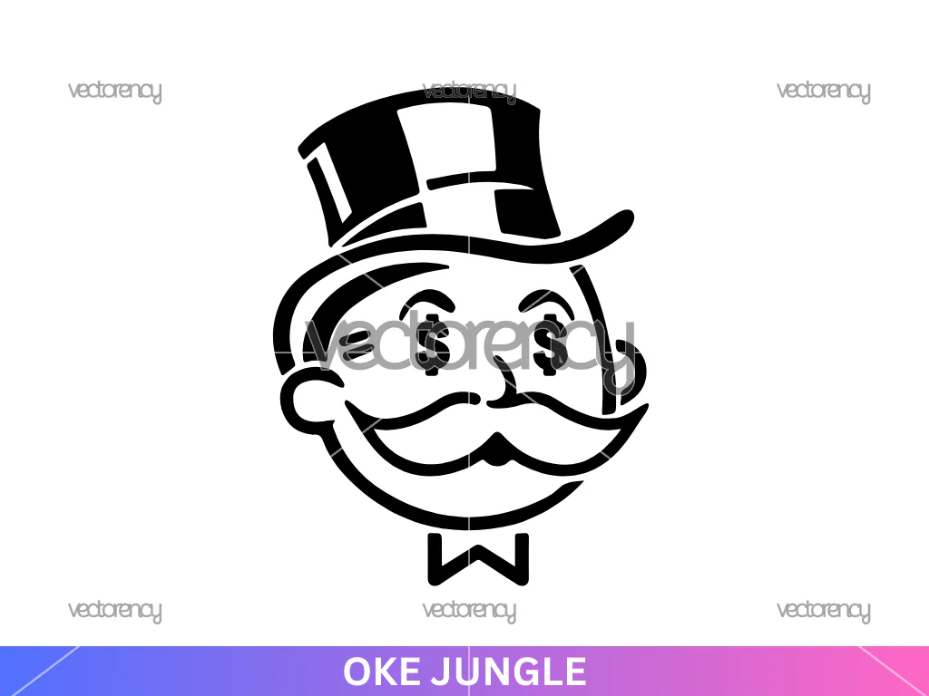 Monopoly Man Money Eyes SVG
