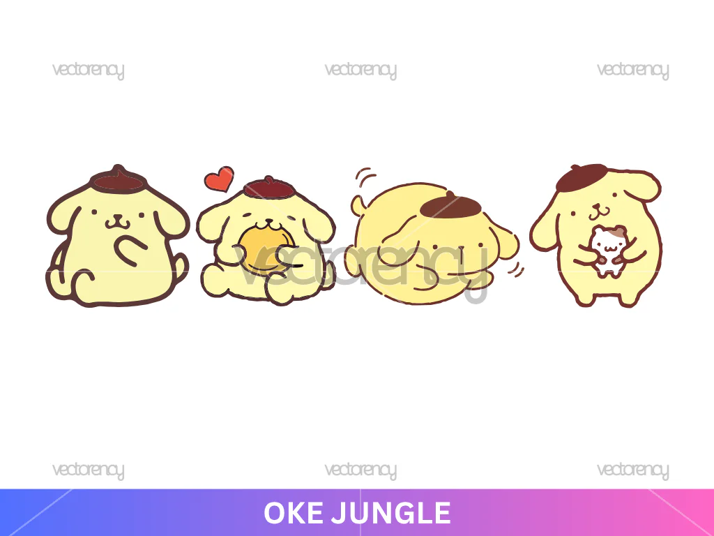 4 Pompompurin SVG Files