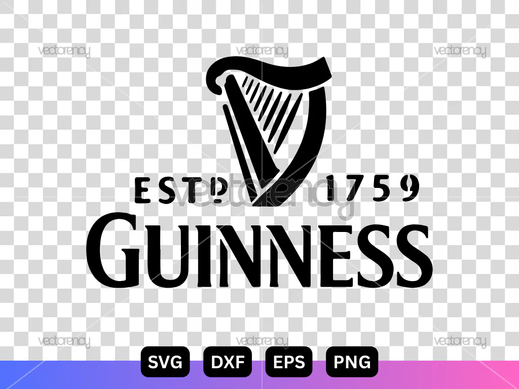 Guinness Cut File Laser DXF SVG PNG