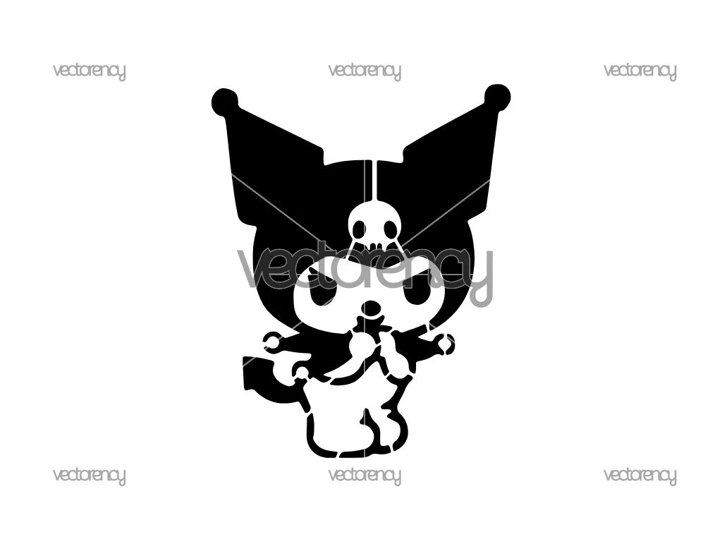Kuromi SVG Cut File, DXF, Laser Cut Download Files