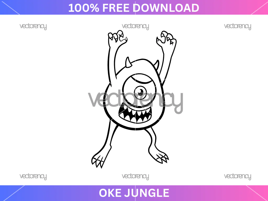Free Mike Monsters Inc SVG