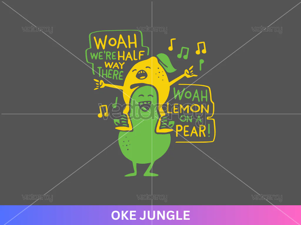 Whoa Were Half Way There Lemon on a Pear SVG
