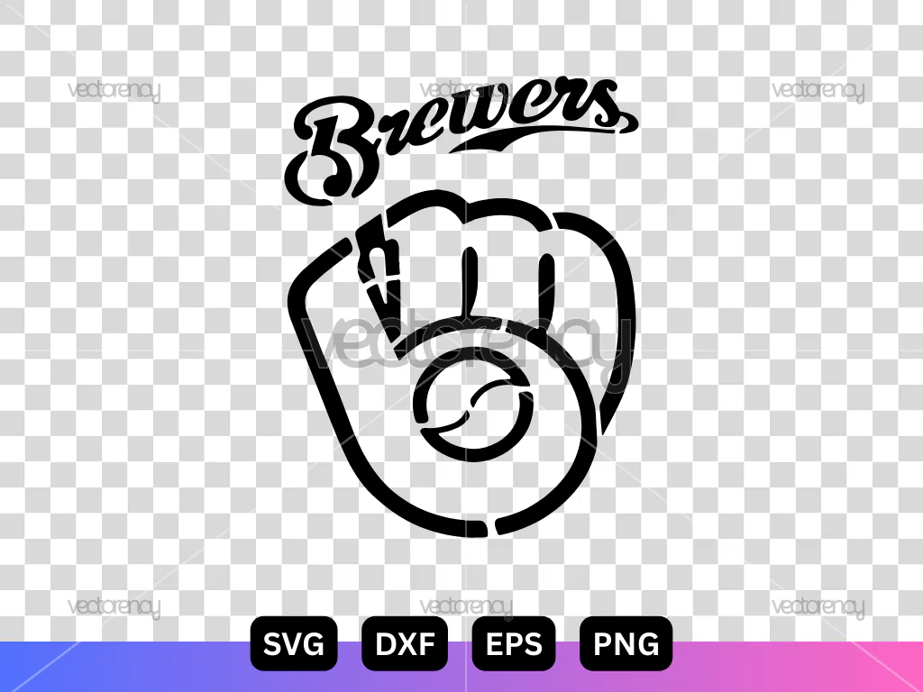 Milwaukee Brewers Stencil SVG