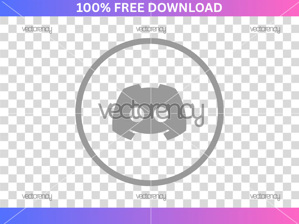 Discord Logo Circle SVG Free