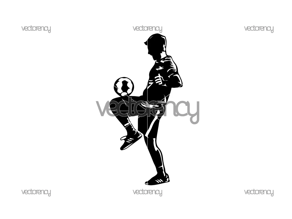 Soccer SVG Silhouette Free Download