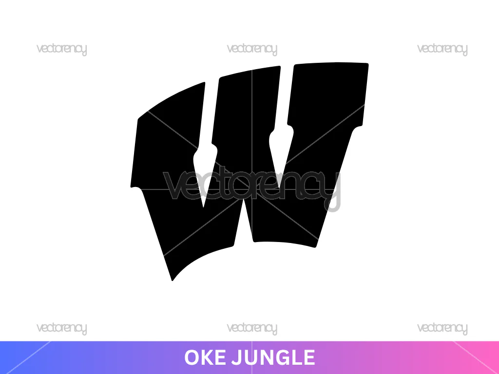 Wisconsin Badgers Flying Stencil SVG