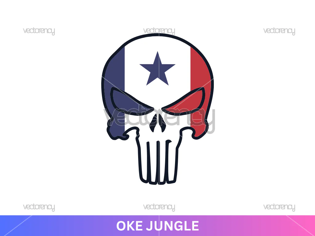 The Punisher American Flag Cricut PNG EPS DXF SVG
