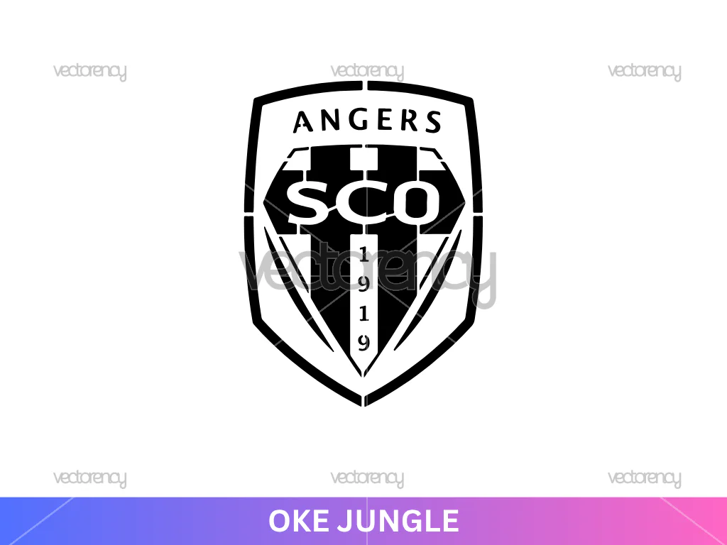 Angers SCO Stencil Logo SVG