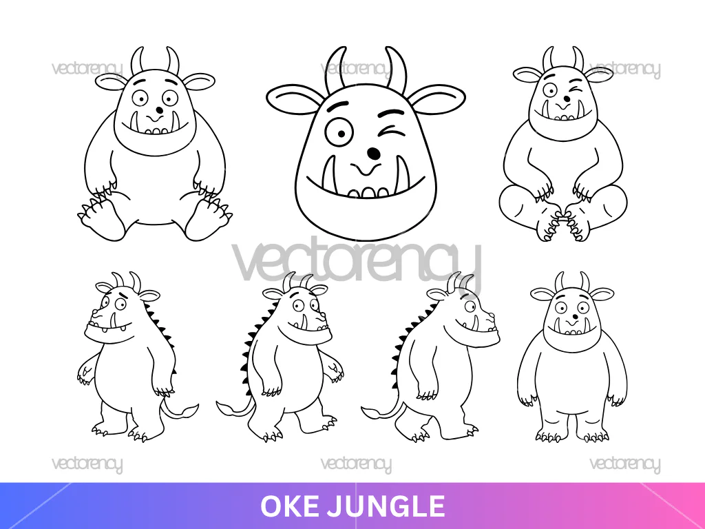 The Gruffalo Vector SVG PNG EPS