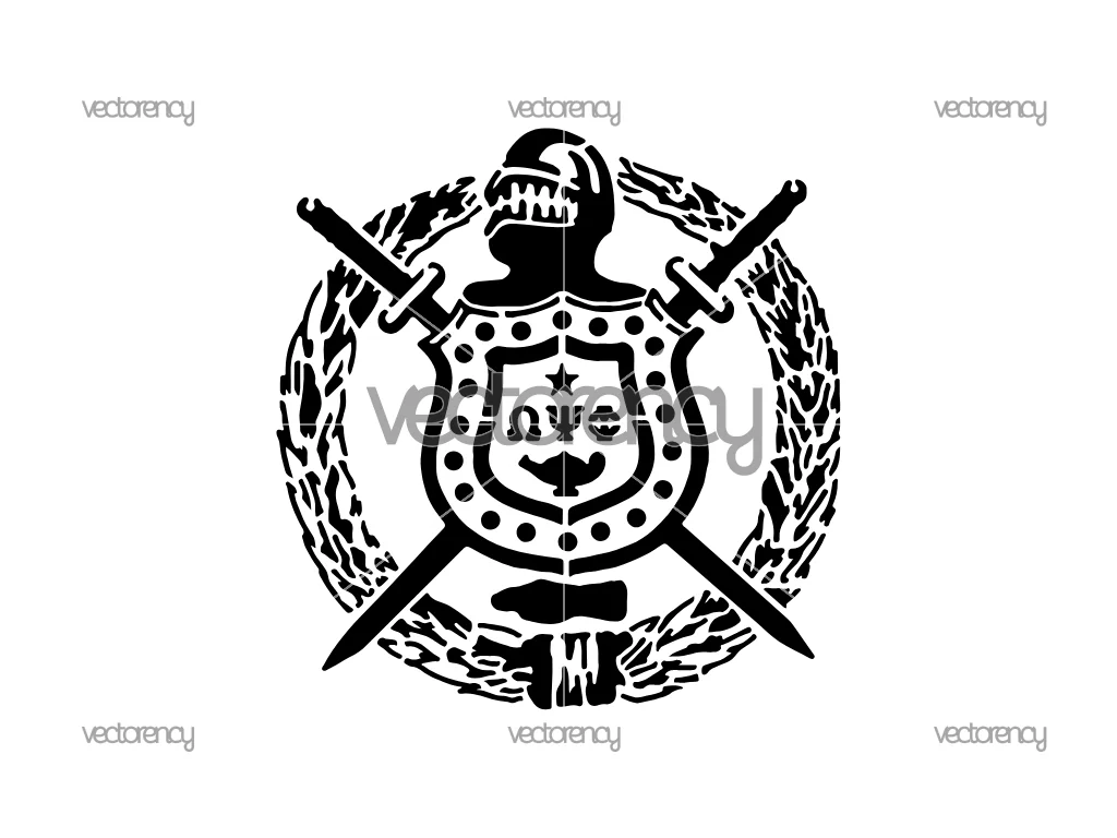 Omega Psi Phi Stencil, Greek Letter Cut File, Omega Psi Phi SVG