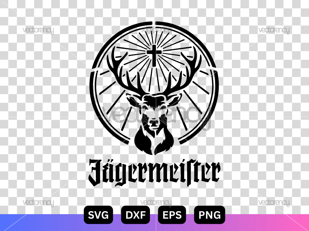 Jagermeister Logo Cut File DXF SVG PNG EPS