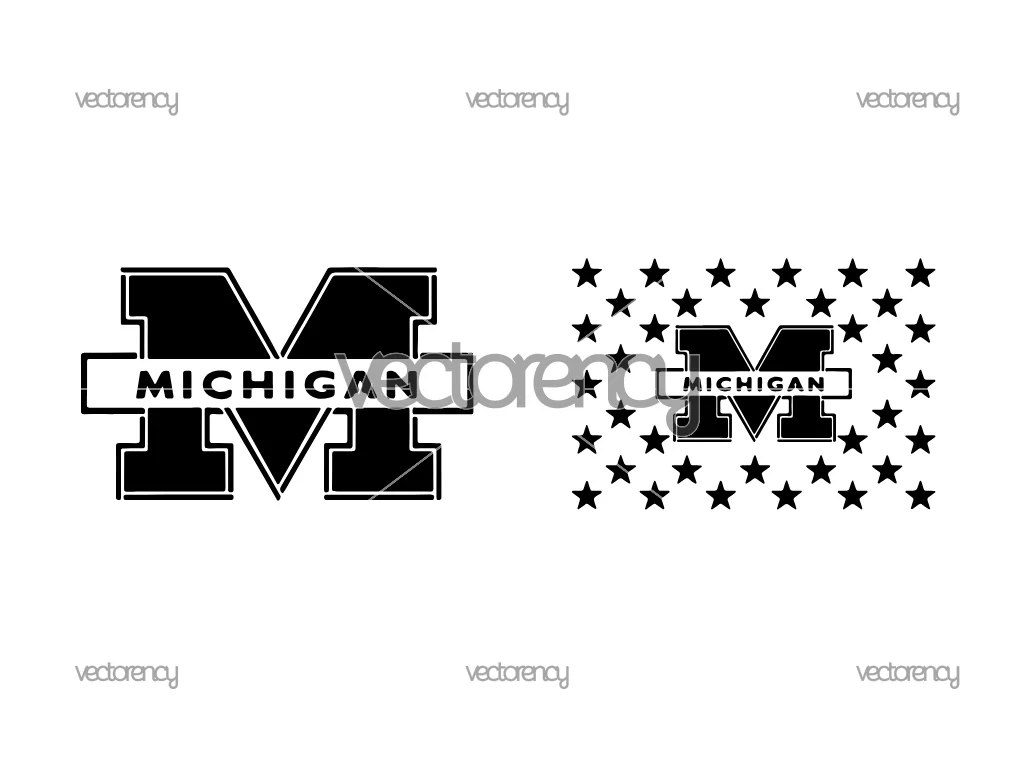 Michigan Wolverines SVG, College Football Cut File, Wolverines Vector Design, Cricut & Silhouette