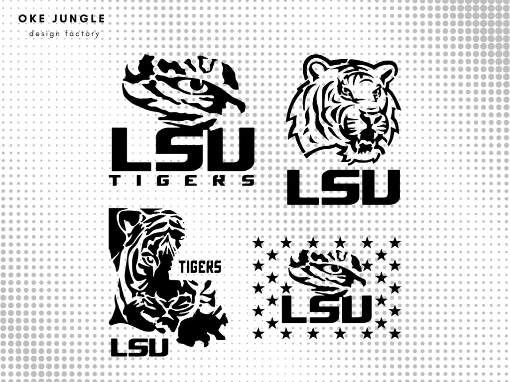 LSU SVG, Lsu Tigers DXF, Laser CNC