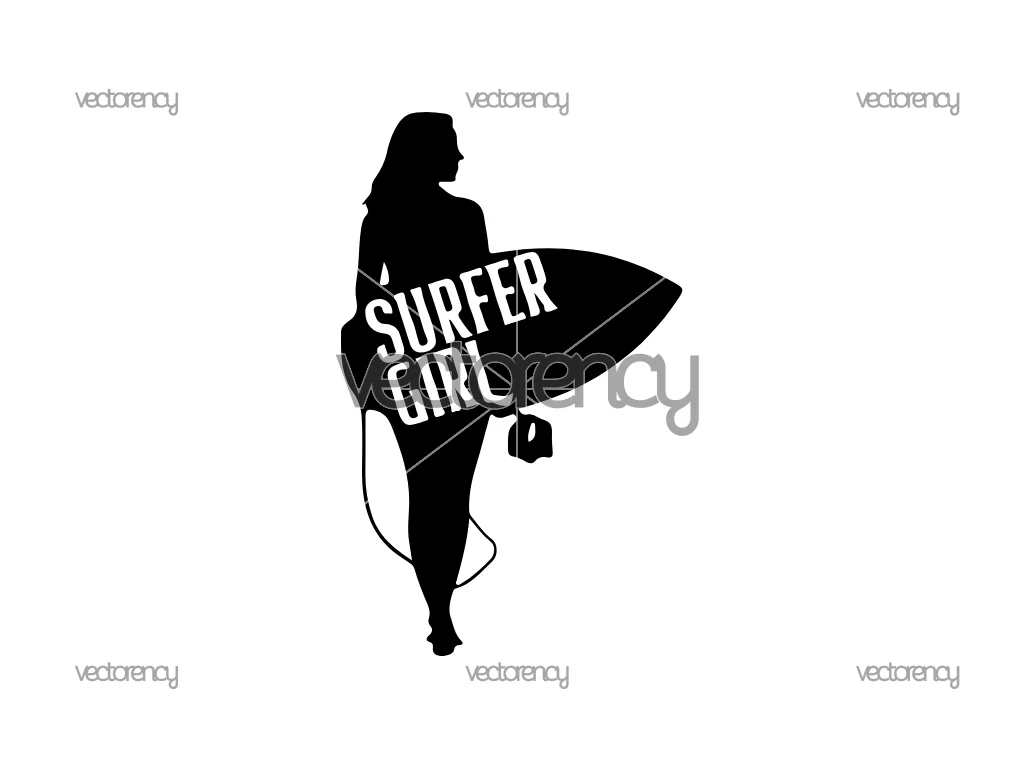 Surfing SVG Surfer Girl Free Download