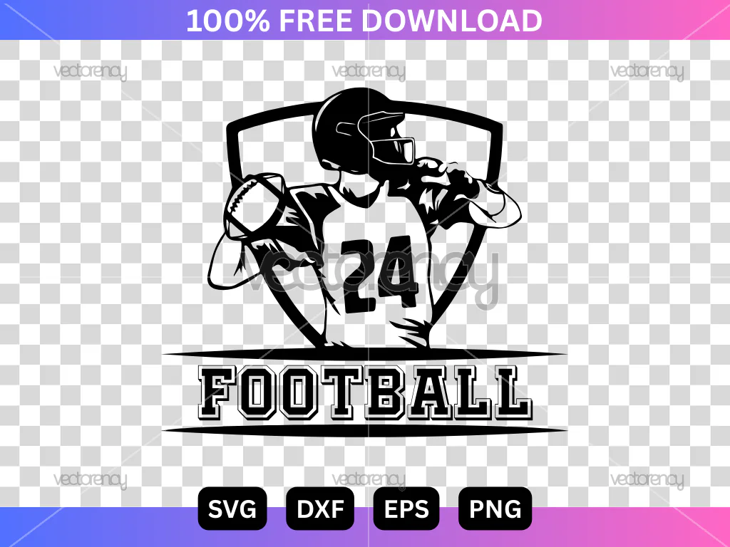 Free Download Football SVG Player American Football