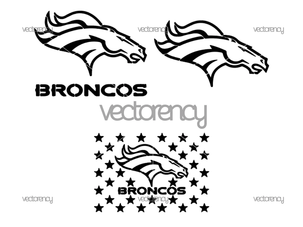 Denver Broncos Stencil