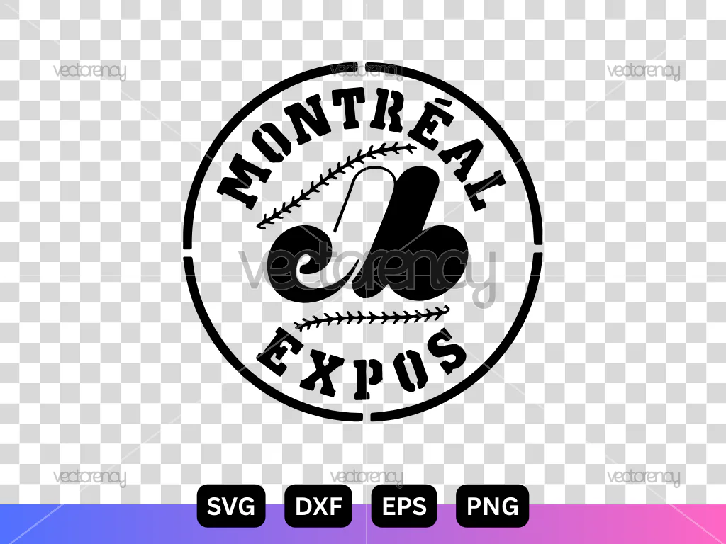 Montreal Expos Logo DXF Cut File Stencil