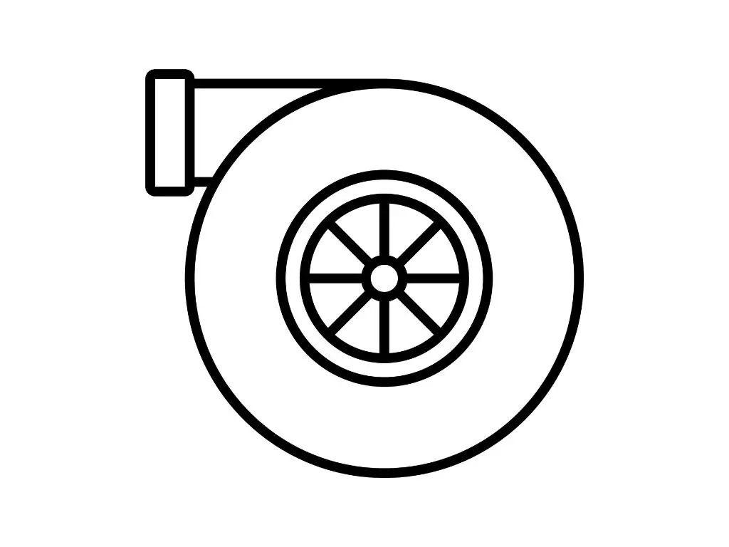 Turbo Boost or Turbocharger Silhouette Svg #3