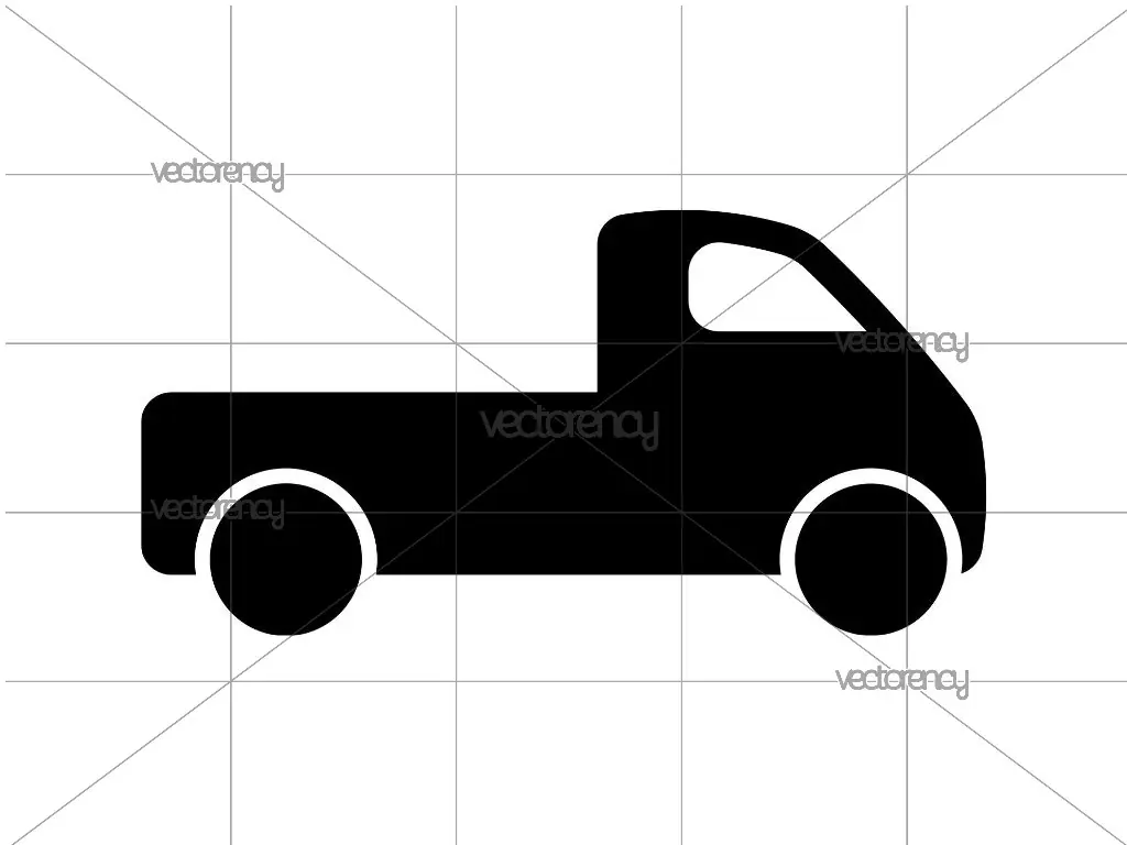 Farm Truck Silhouette Svg #4