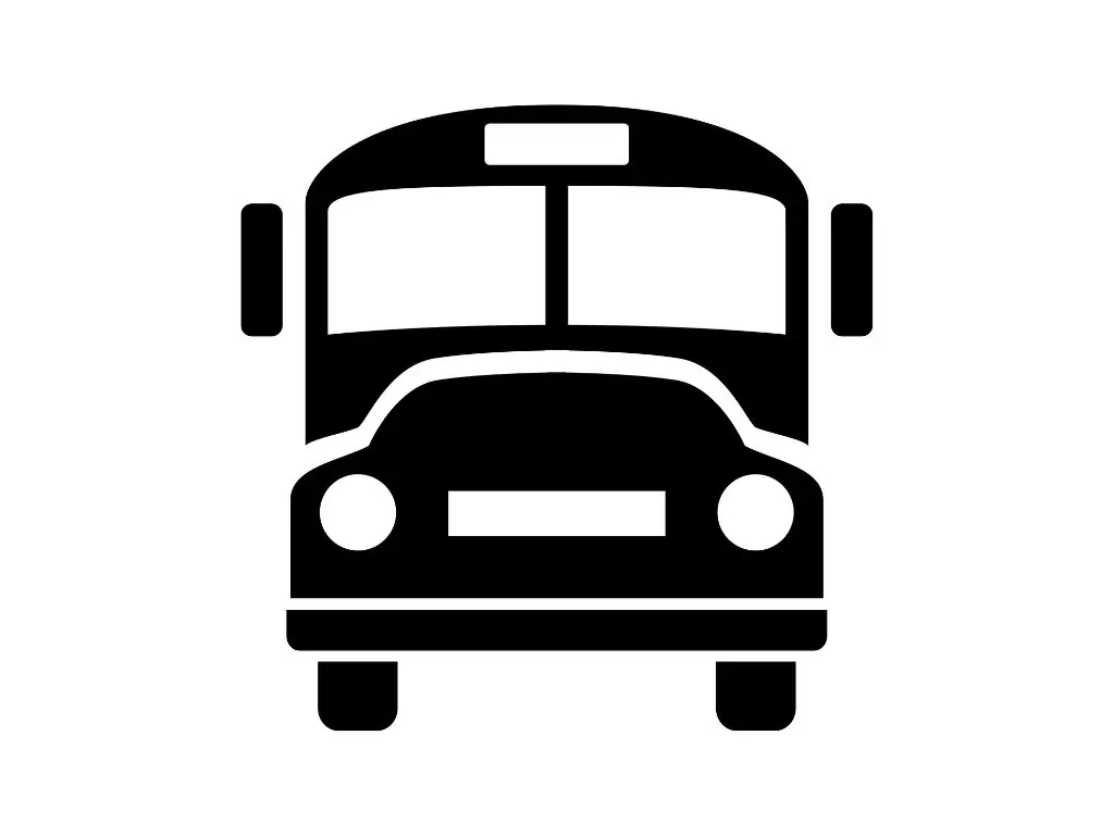 School Bus Silhouette Svg