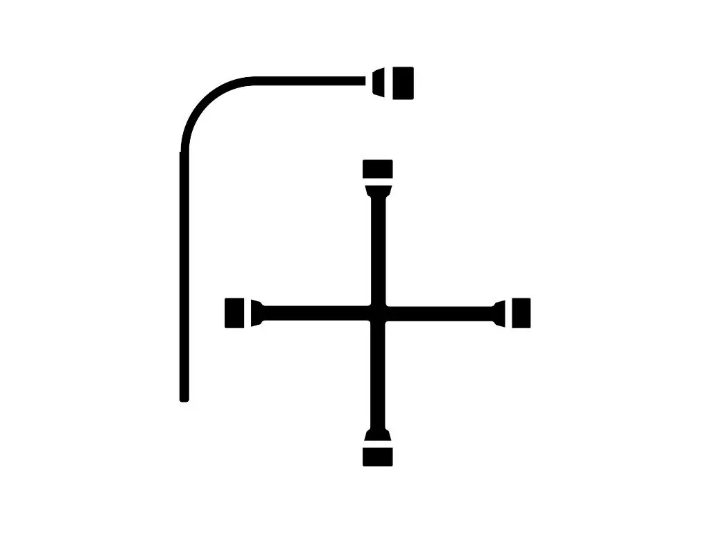 Lug Wrench Silhouette Svg #3