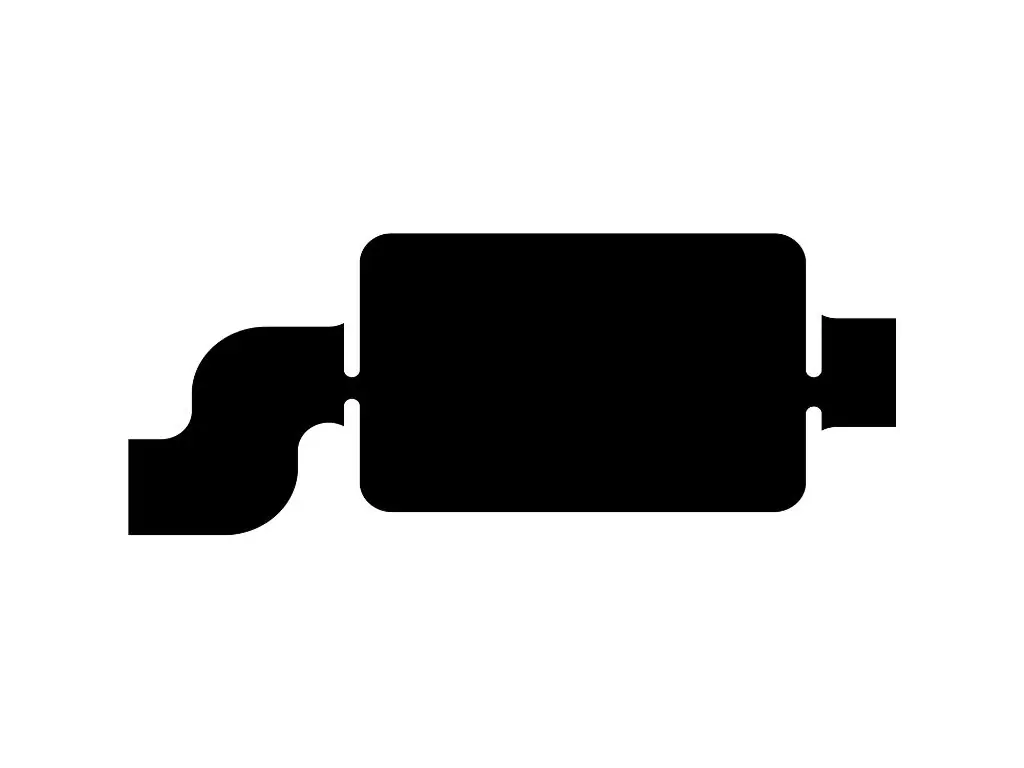 Muffler and Exhaust Pipe Silhouette Svg #3