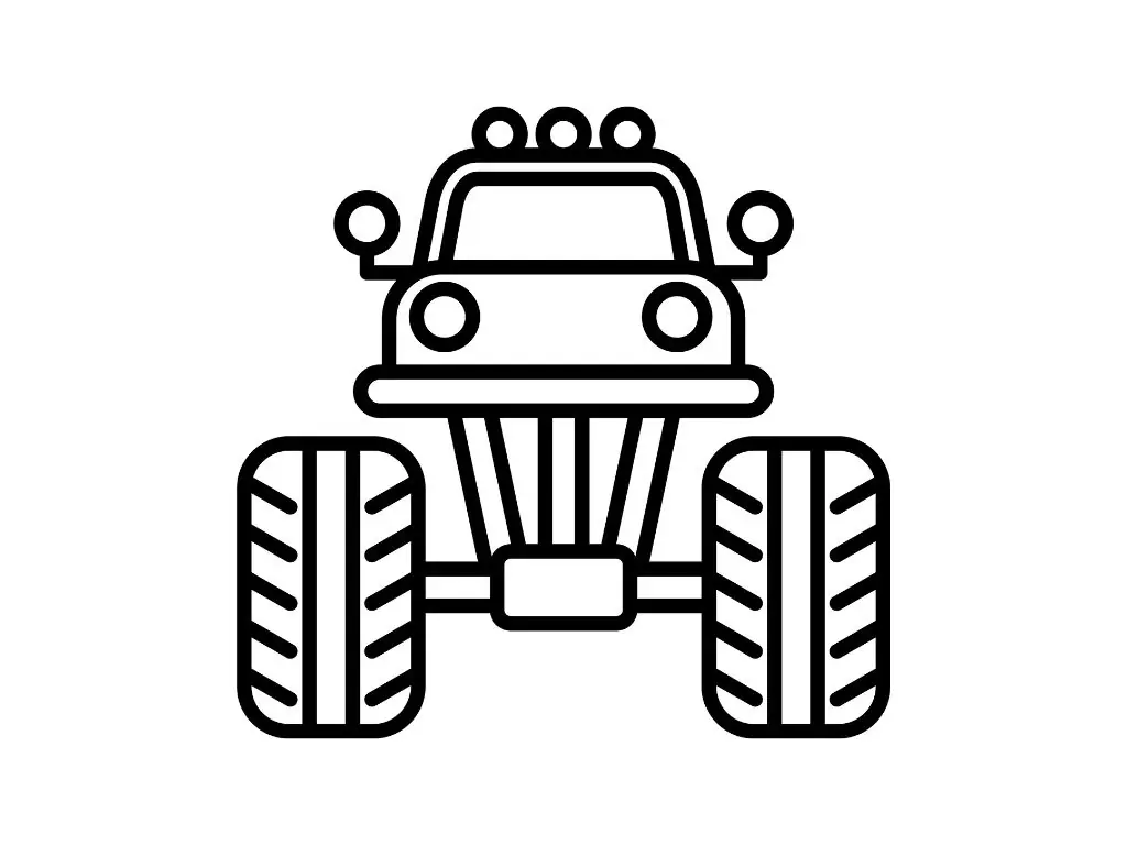 Monster Truck Silhouette Svg #3