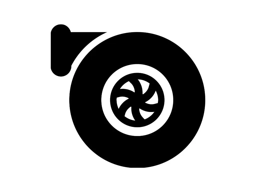 Turbo Boost or Turbocharger Silhouette Svg #2