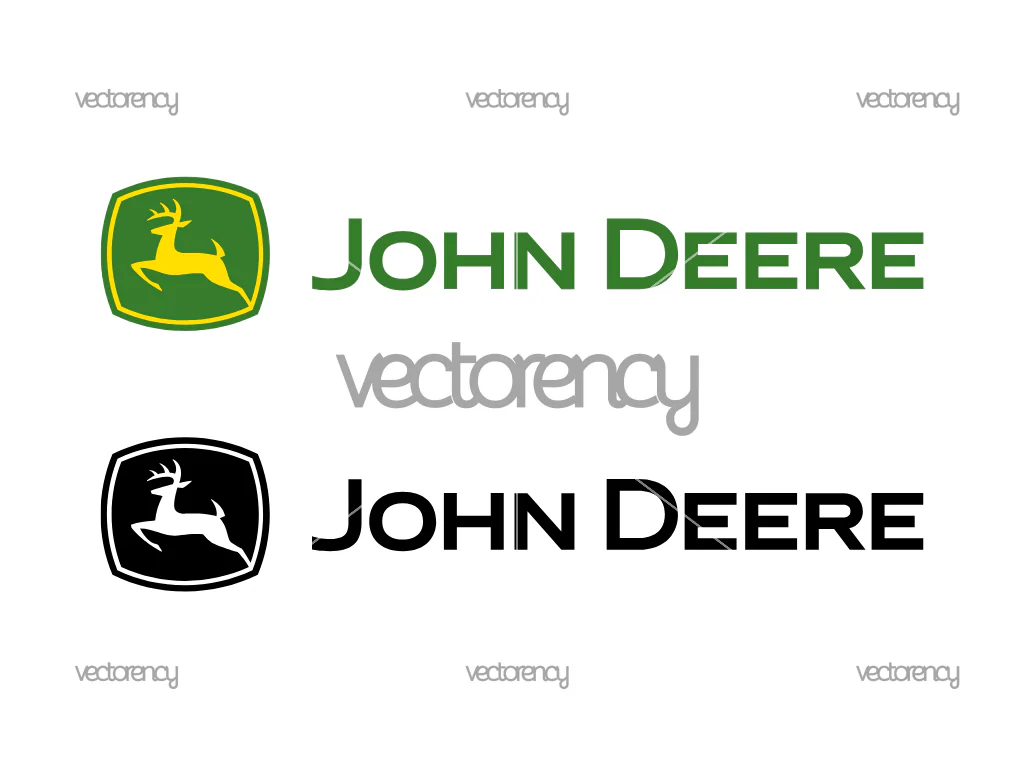 John Deere Logo Clean Vector SVG PNG High Quality