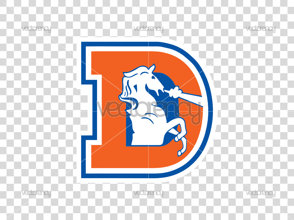 Bronco Horse D Old School Vintage SVG Vector PNG Transparent