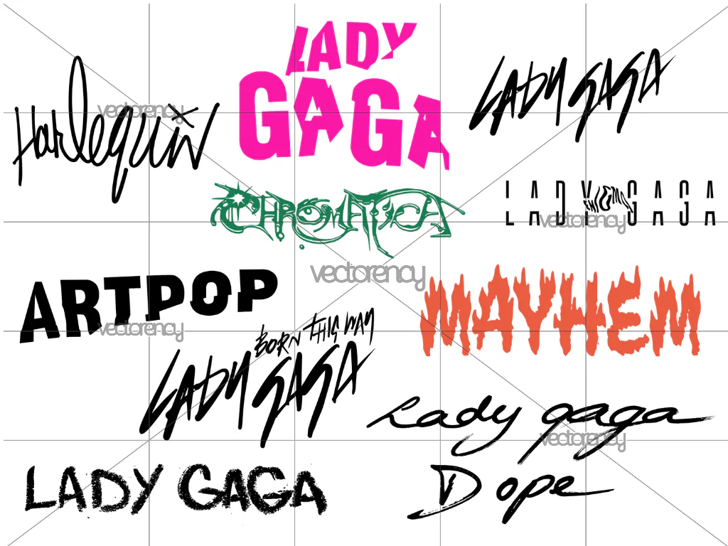 10 Lady Gaga SVG Logo PNG EPS