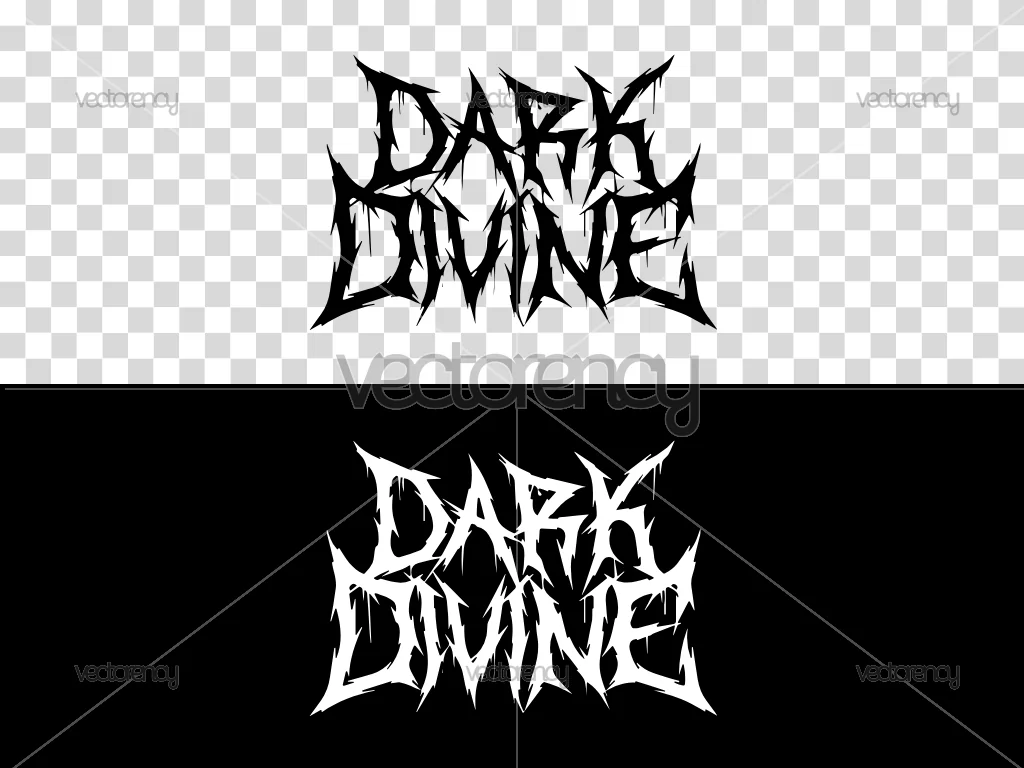 Dark Divine Band Logo Vector SVG PNG Multicolor