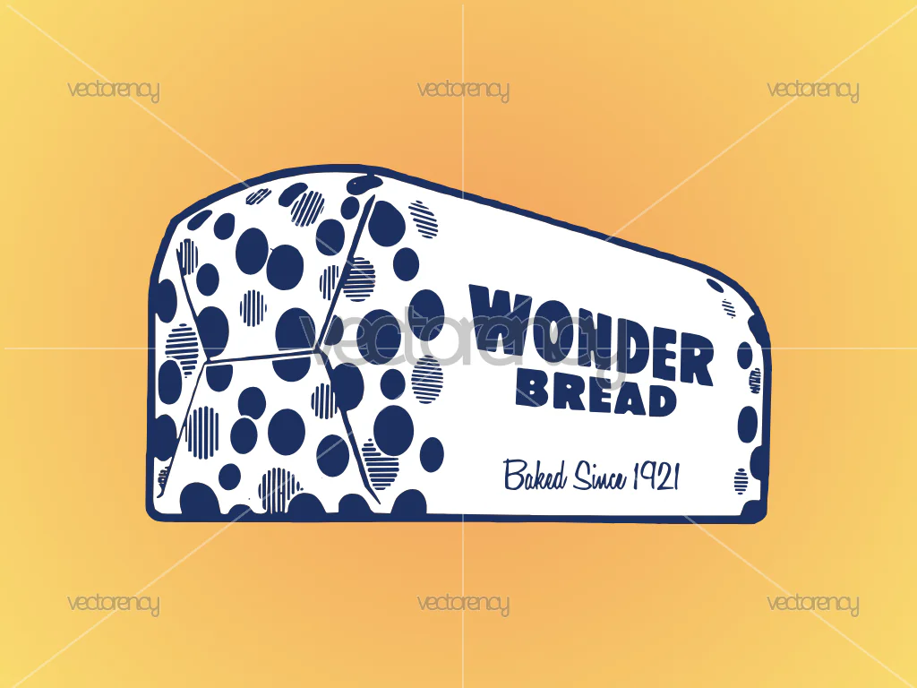 Wonder Bread Retro Vector PNG
