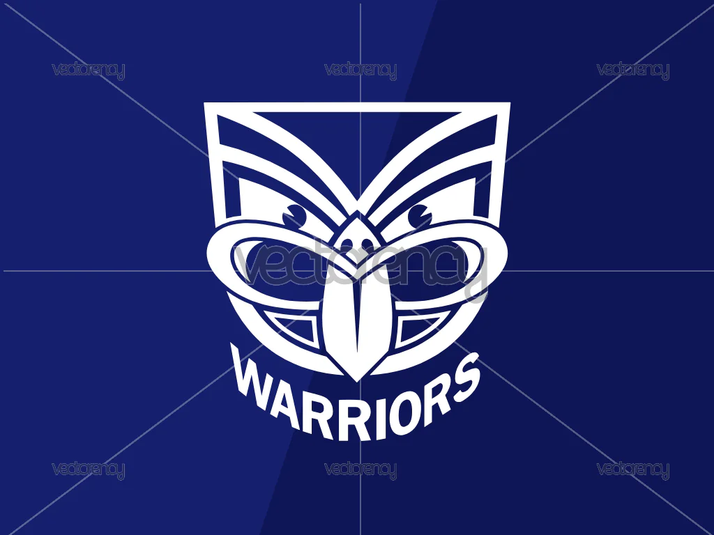 New Zealand Warriors White Logo SVG PNG EPS DXF