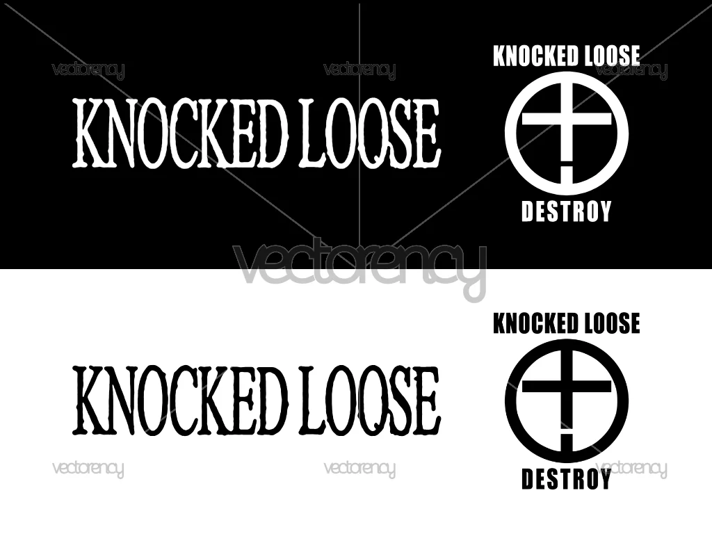 Knocked Loose Band Logo SVG and PNG Multicolor HD