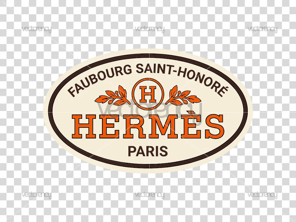 Hermes Paris Retro Style PNG HD Transparent Vector Art