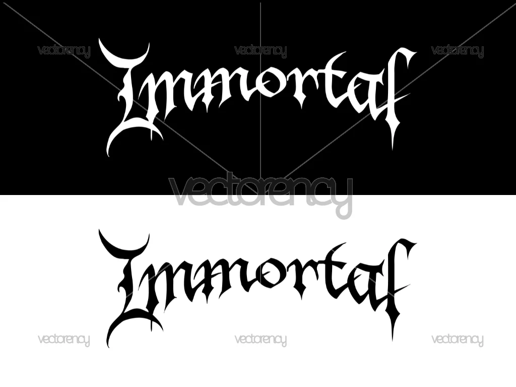 Immortal Band Metal Logo SVG PNG