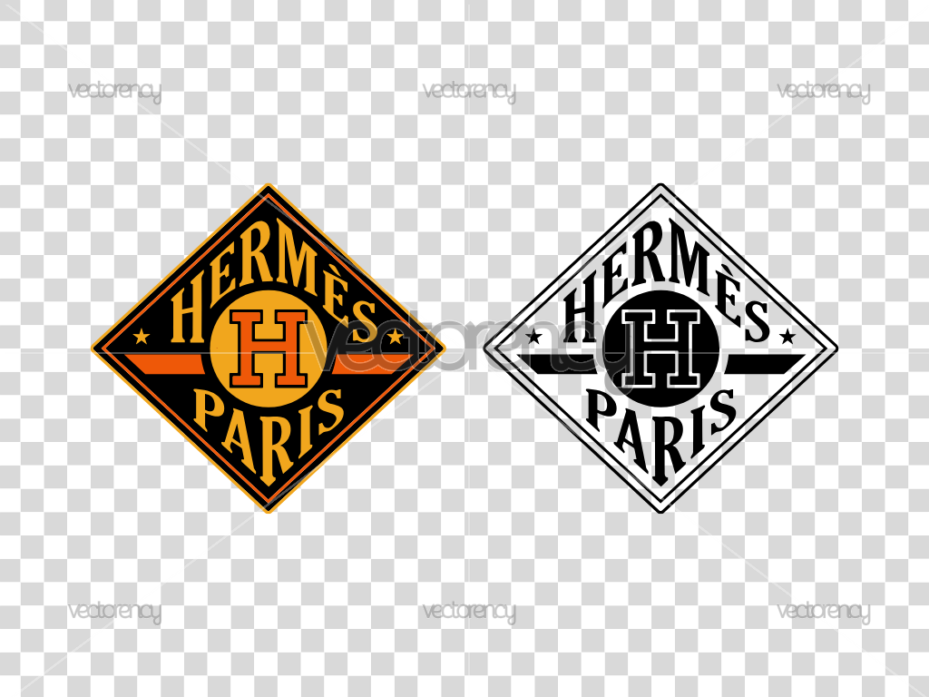 Hermes Paris Retro Sticker File PNG HD Transparent