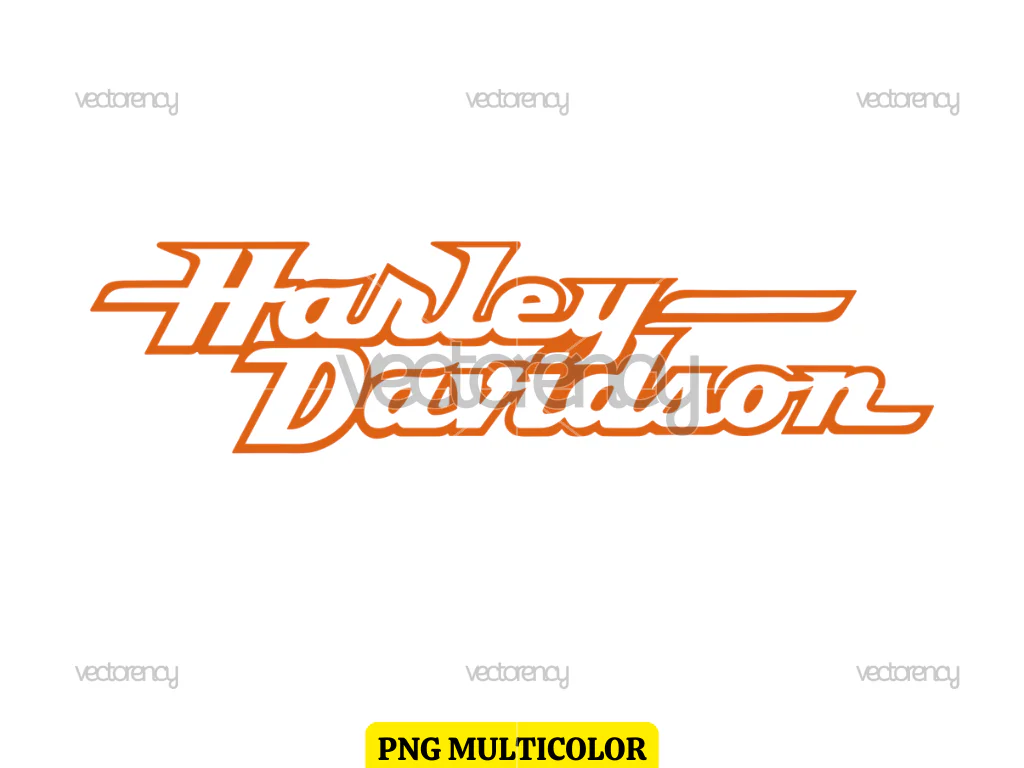 Harley Davidson Cycle SVG Logo Text Typography