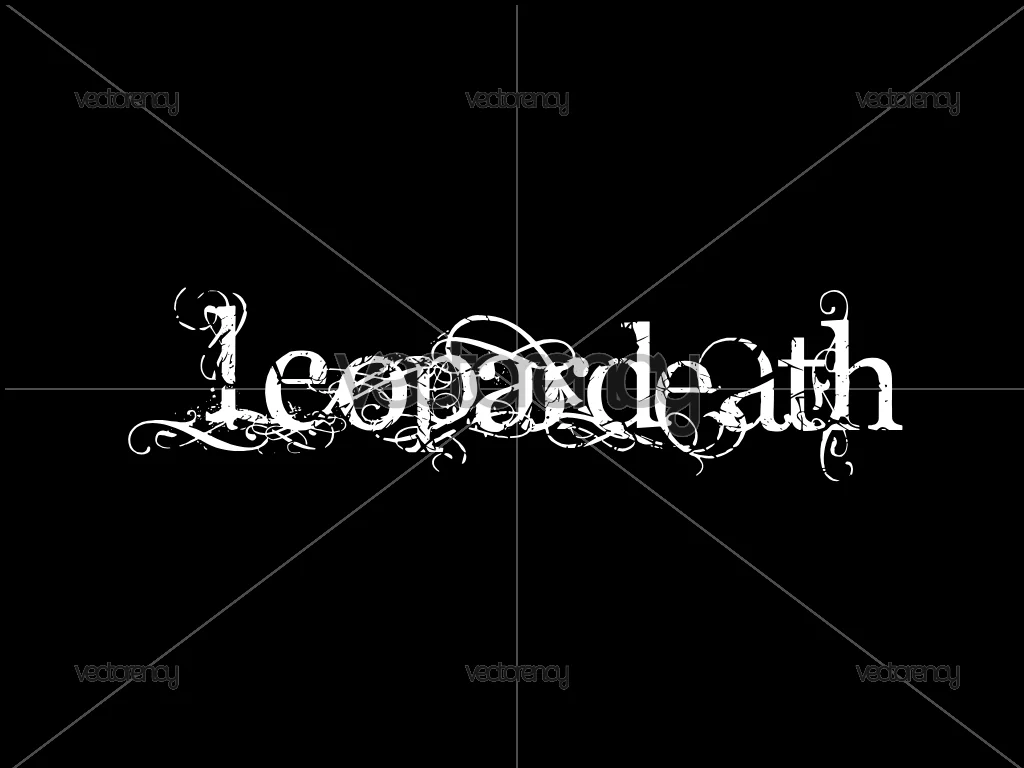 Leopardeath Band Logo Free SVG